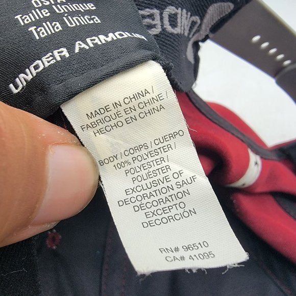 Under Armour Red Hat Cap Adjustable Comfort Lightweight Outdoors - Picture 9 of 11